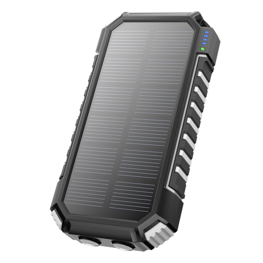 Wireless Solar Charger Power Bank 25000 mAh White