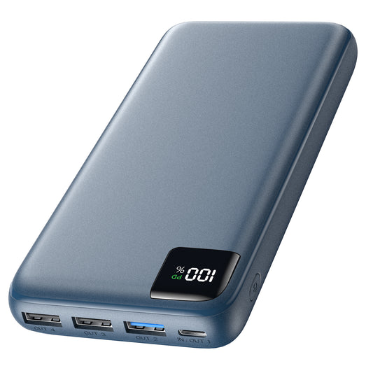 Power Bank 27000mAh with 4 outputs - Blue