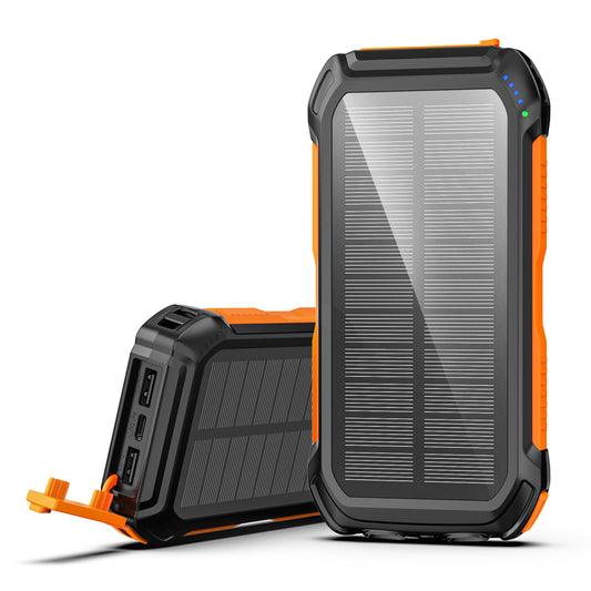 Wireless Solar Charger Power Bank 30000 mAh Orange