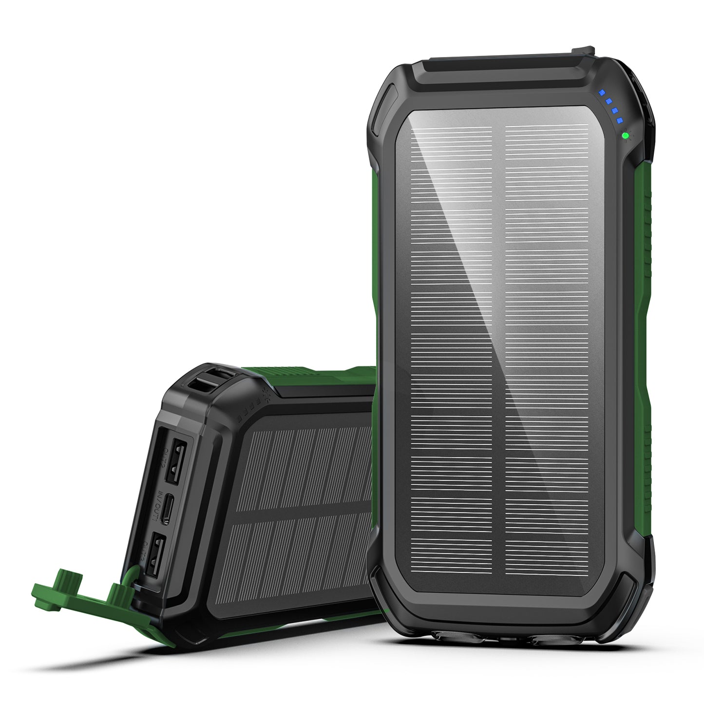 Wireless Solar Charger Power Bank 30000 mAh Green