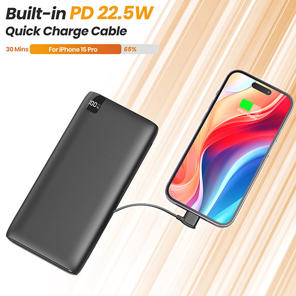 Power Bank 27000mAh Portable Charger with 4 Outputs