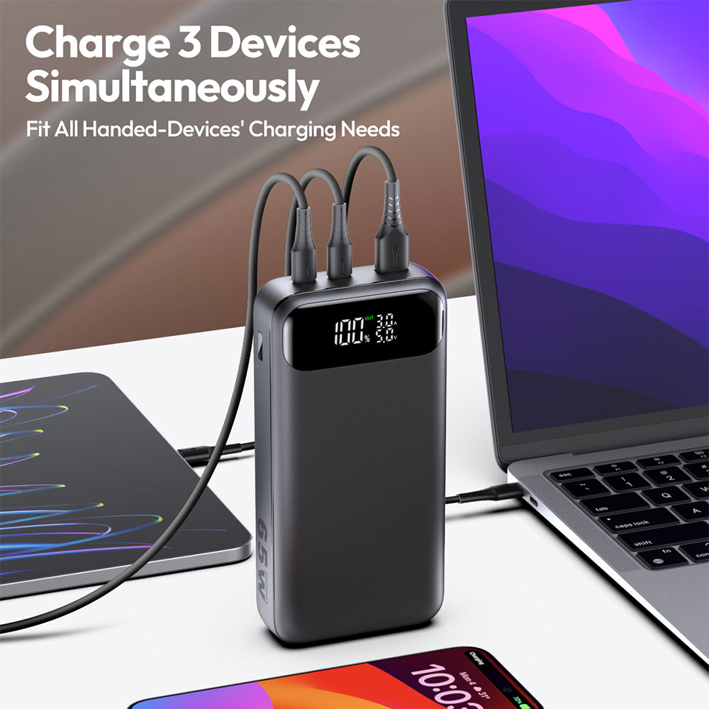 Power Bank, 20000mAh 65W USB C Laptop Portable Charger