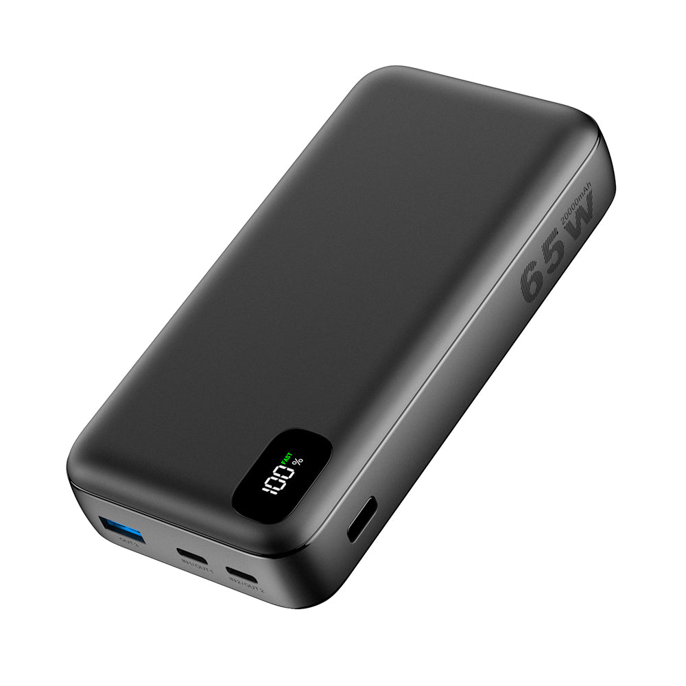 Power Bank, 20000mAh 65W USB C Laptop Portable Charger, PD QC4.0 Fast Charging 3 Outputs