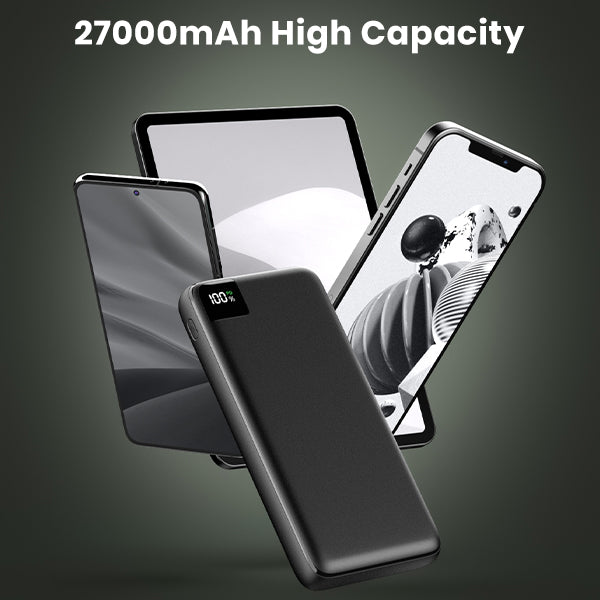 Portable Charger Power Bank 27000mAh 22.5W Fast Charging with 4 Outputs