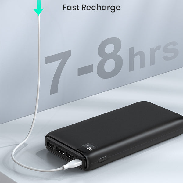 Power Bank 26800mAh Portable Charger with with LED Display and 4 Fast Charging Outputs