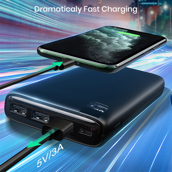 Power Bank 26800mAh Portable Charger with with LED Display and 4 Fast Charging Outputs