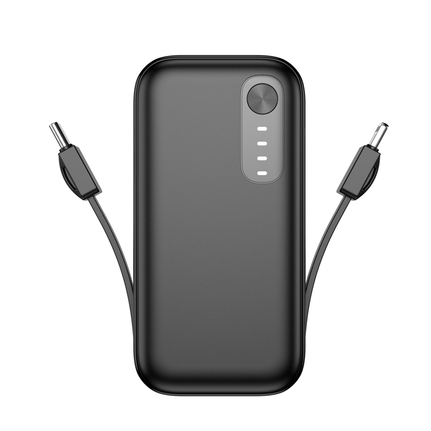 5000mAh Small Portable Charger with Built-in Cables  Fast Charing