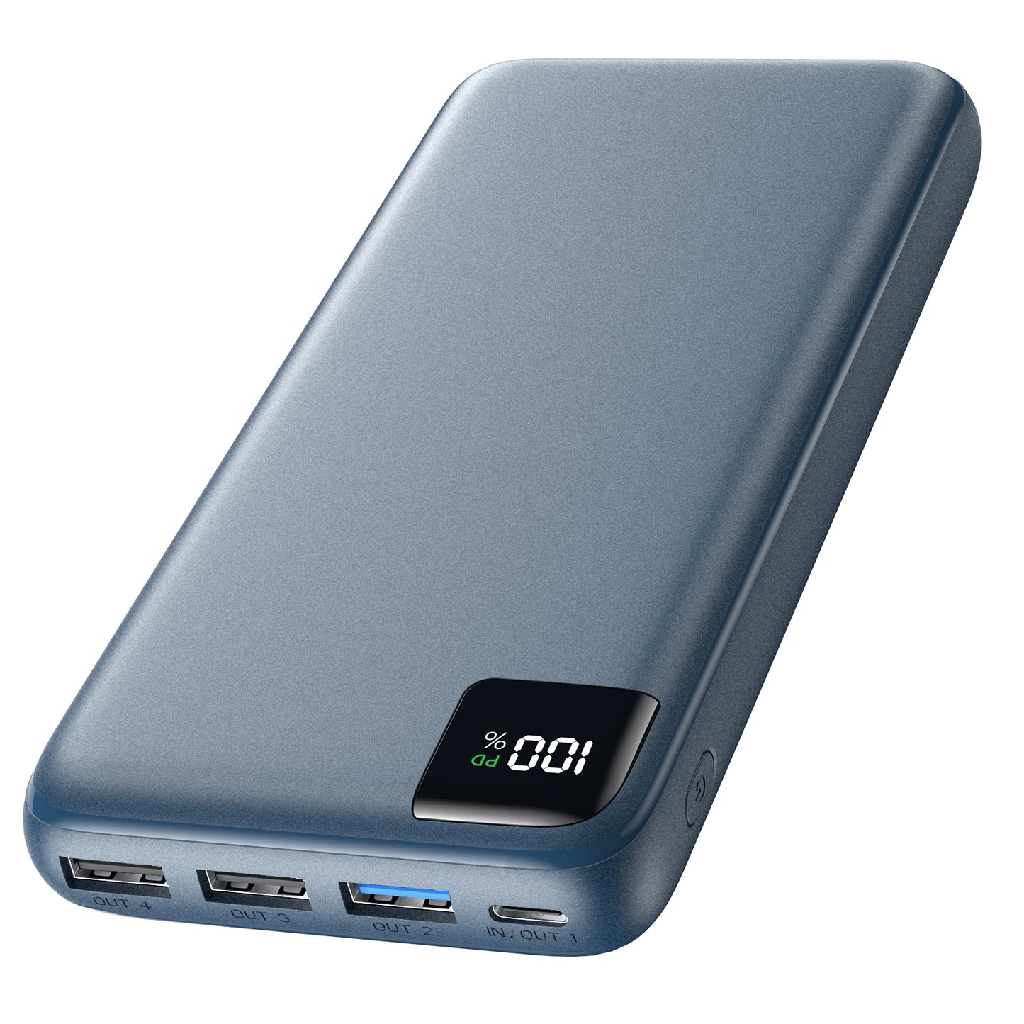 Power Bank 27000mAh with 4 outputs - Blue