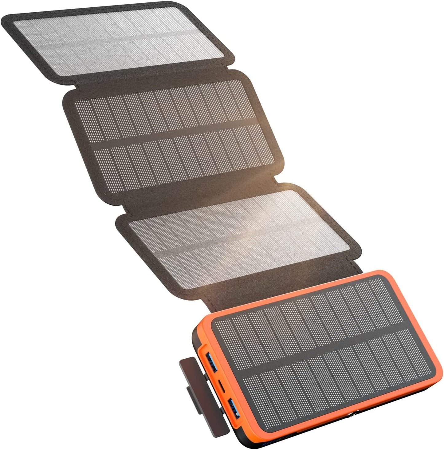 ADDTOP solar power bank 27000mAh with 4 solar panels