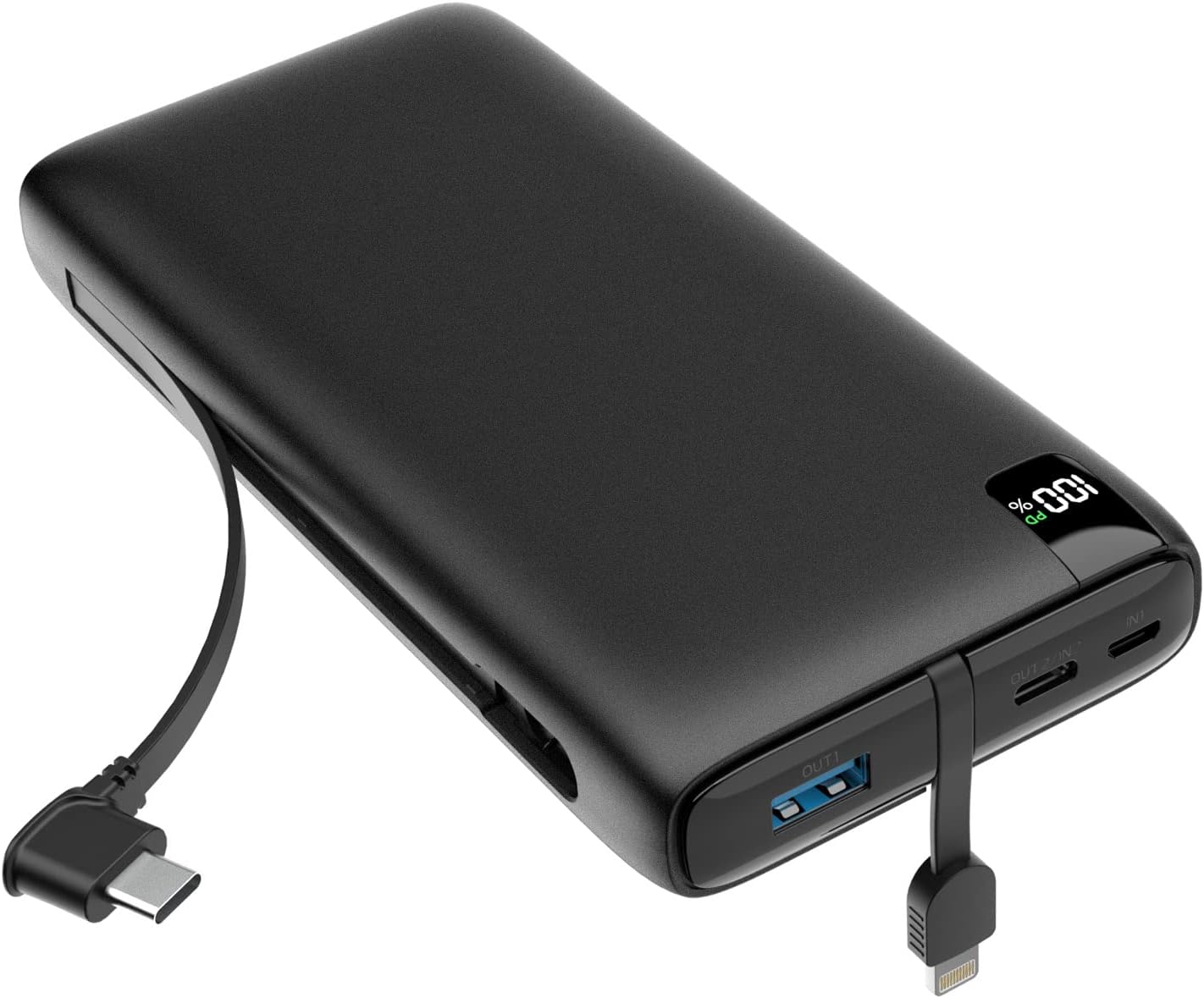 Power Bank 26800mAh Portable Charger with 4 Outputs - Black