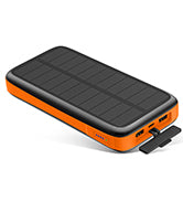 Wireless Solar Charger Power Bank 10000 mAh Orange