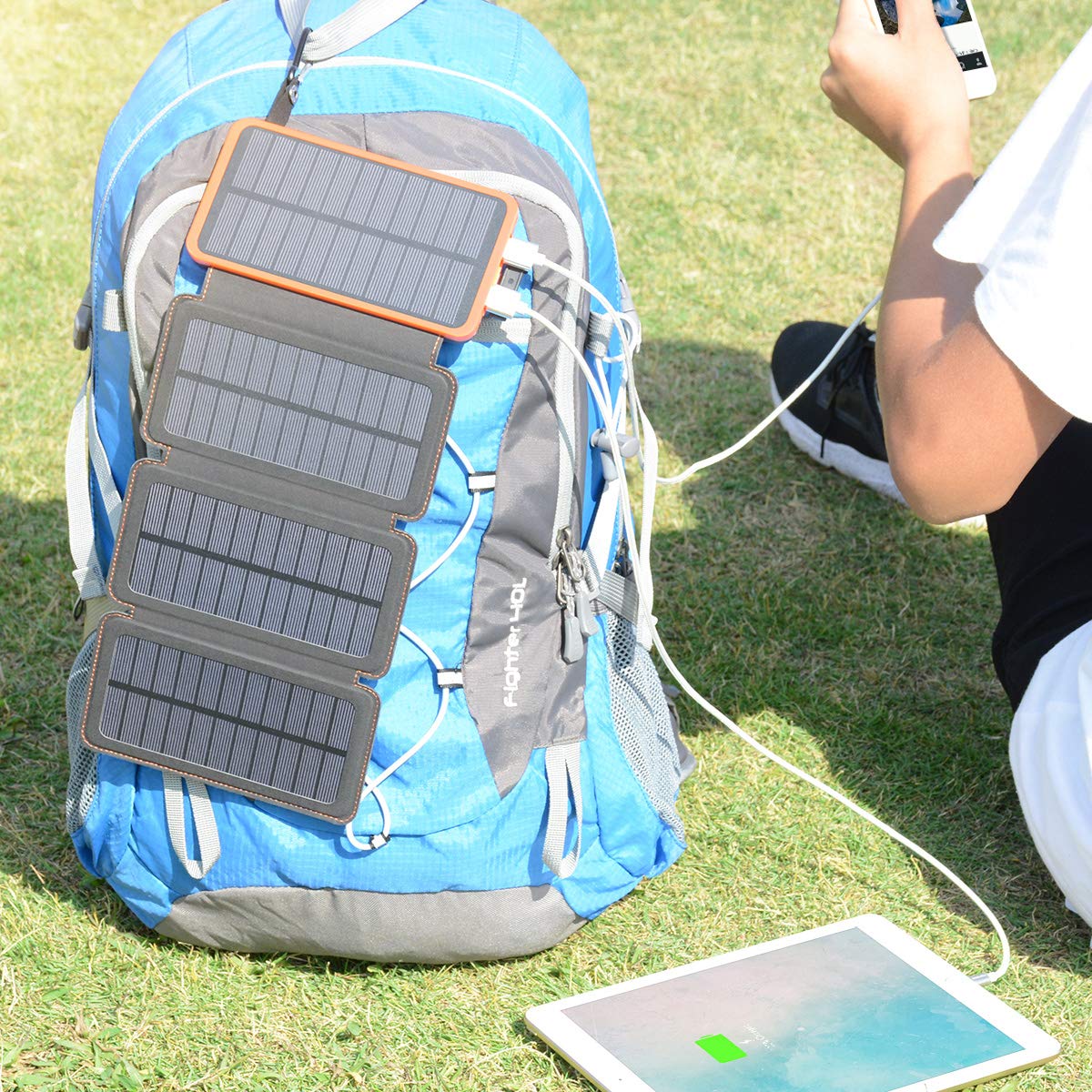 Solar Charger Portable 25000mAh Waterproof HI S025 ADDTOP